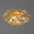 1Pc Metal Flush Mount Ceiling Light Fixture For Dining Room, D 20" Golden Leaf Flush Ceiling Mount Flush For Bedroom, Modern Farmhouse Mount Chandelier For Living Room, Kitchen Island, Foyer, Entryway