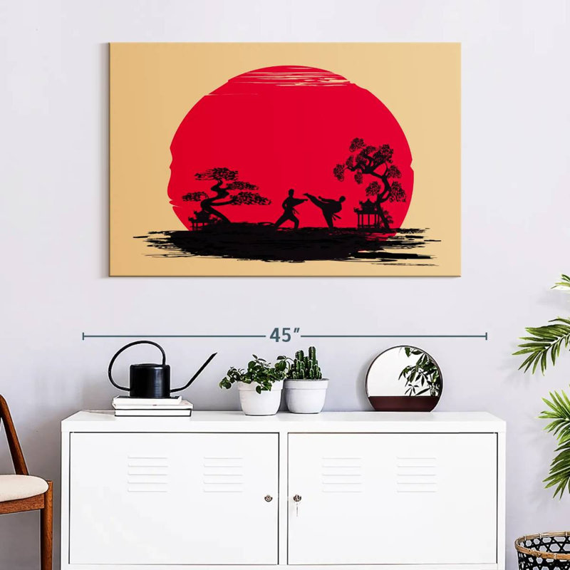 Karate Sunset, 26" H x 39" W