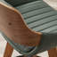 Tabouret de bar pivotant en similicuir 19,1 po avec structure en bois massif Jobani -105703077