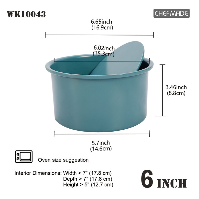 Chefmade 6-inch Round Cake Pan With Removable Loose Bottom 