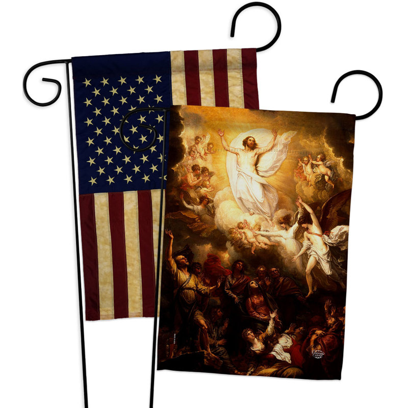 Drapeau de jardin 2 côtés en polyester 18,5 x 13 po