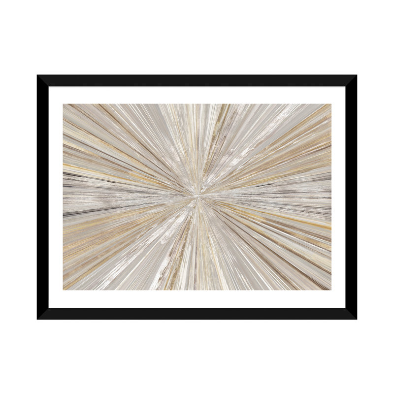 « scintillation light i » par tom reeves-print, H 26 po x l 40 po x P 1,5 po, Toile avec cadre photo, Black