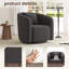 Fauteuil pivotant rembourré Boucle-98666136