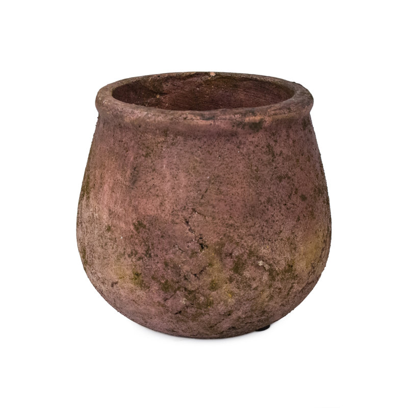 Handmade Terracotta Table Vase, 5.50" H x 6" W x 6" D