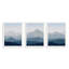 Paysage abstrait, art mural encadré montagne bleue, ensemble de 3 estampes de paysage d'oiseaux du ciel gamme, décoration murale nature sauvage pour salon, chambre à coucher 3 pièces-90568765