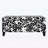 Storage Bench with Floral Patterned Fabric