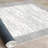 Wencil Premium Cotton Area Rug, 3.3 x 4.9 Feet | 100% Cotton, 1200 g/m² | Pile Height: 0.4 in, Total Thickness: 0.3 in | Antibacterial, Non-Slip PVC Underside, Machine Washable | Elegant Cream & Grey Design for Living Room & Bedroom-112936875