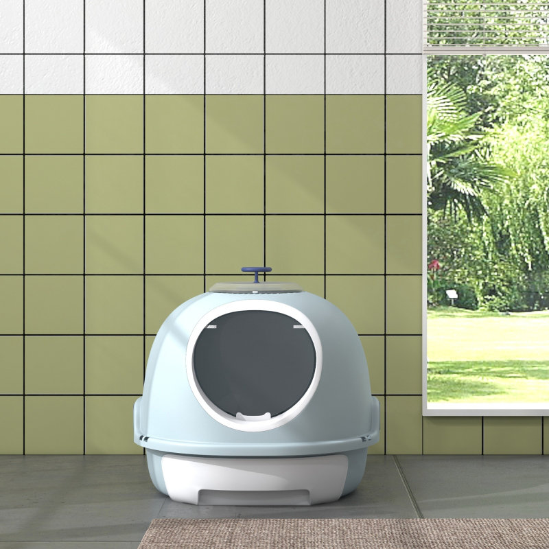 Polypropylene Enclosed Litter Box with Scoop