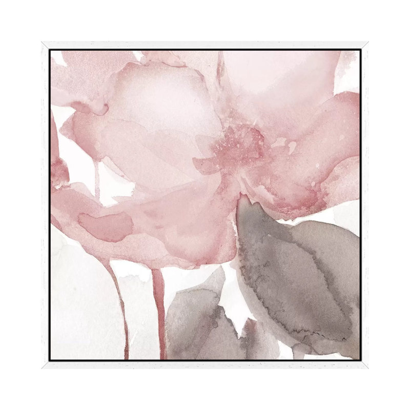 Blush Bloom II by Carol Robinson - Print on Canvas, White Framed, 66.04 cm H x 66.04 cm W