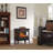 Freestanding Electric Fireplace Stove Heater with 3D Flame Effect for 1,000 Sq. Ft, Bronze