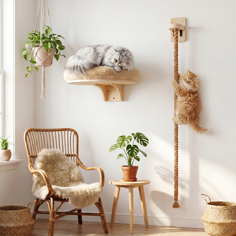 Cat Climbing Rope and Bed Set