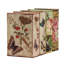 Ensemble de 4 boîtes à livres décoratives papillon