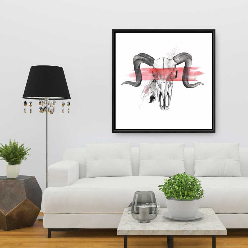 Aries Western Framed Canvas for Bedroom