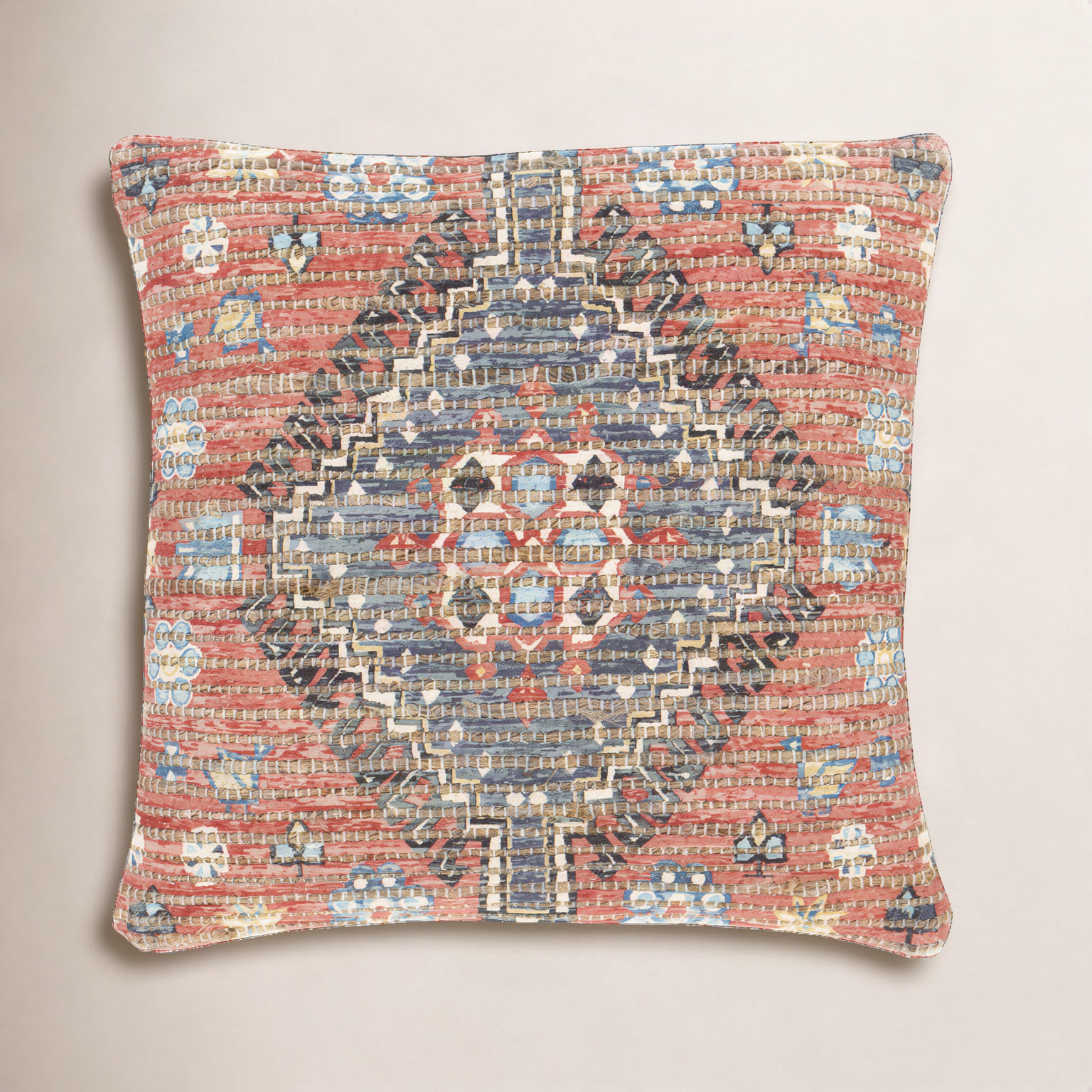 Vince Geometric Jute Blend Throw Pillow, Pillow Cover Only - No Insert