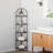 5-Tier Corner Shelf With Tempered Glass, Modern Metal Storage Rack For Bathroom, Books, And Plants, Space-Saving Design-548111868