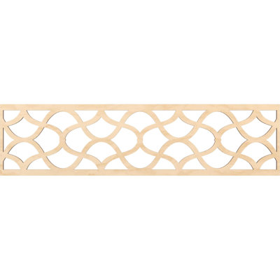 47"W x 12"H x 3/8"T Resort Fretwork Moulding, Birch