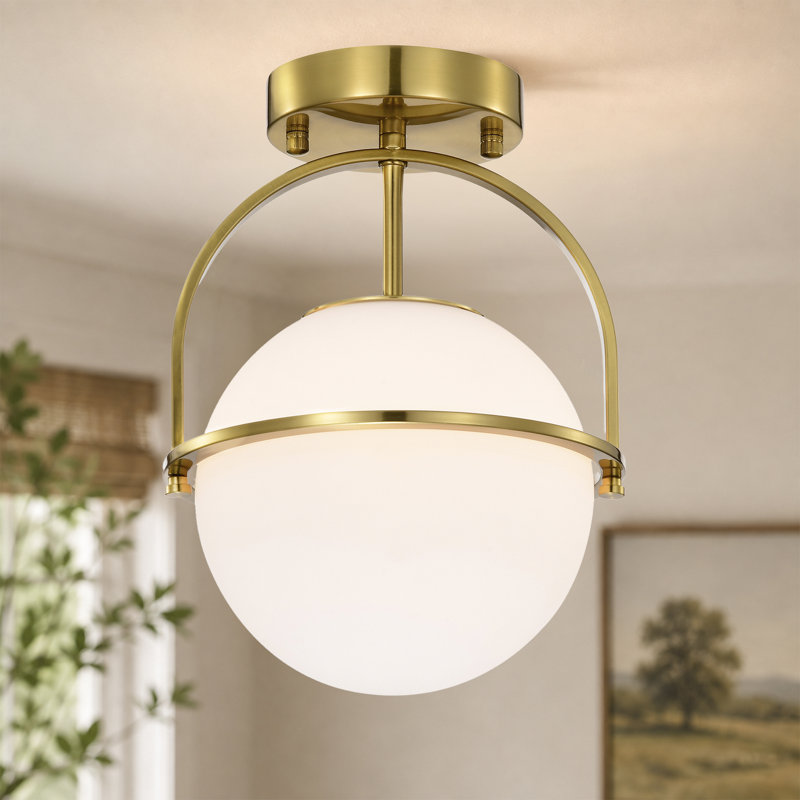 Khalika Flush Mount, Gold