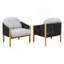 Fauteuil club d'extérieur en bois avec coussin-1678490217-1678490222