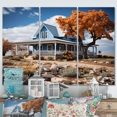 Farmhouse Quaint Homestead - Ensemble d'art mural en métal Farm