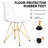 Northfleet Acrylic Dining Chair – Modern Eiffel Base Ghost Chair Accent Seating in Single, Set of 2, or Set of 4 – Gold or Chrome Legs for Banquet, Wedding, Office & Living Room Use-1819211776-1860914922-1860914933