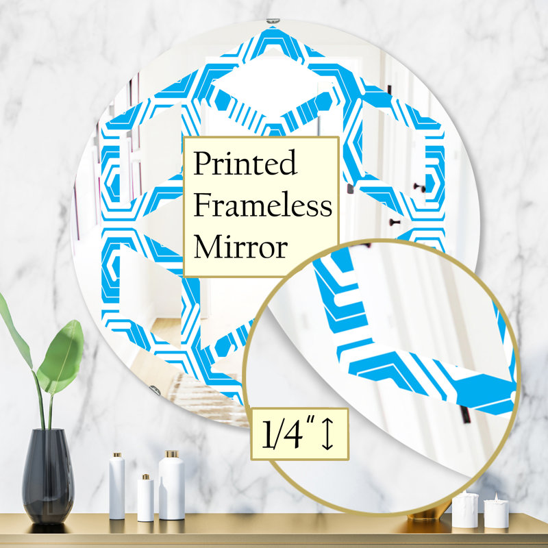Miroir mural Hexagon Star, H 31,5 po x l po