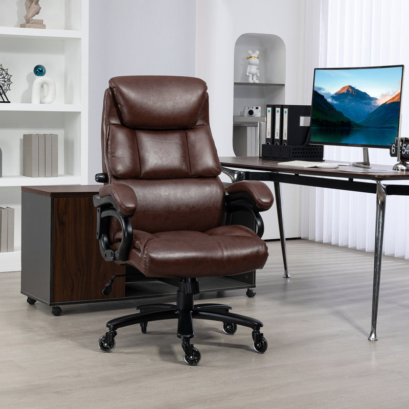 Chaise de bureau Vinsetto, Brun