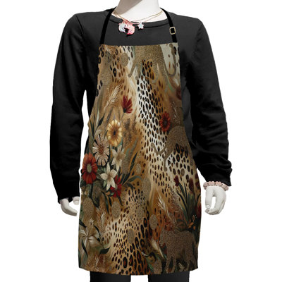 Animal Print Bib Apron