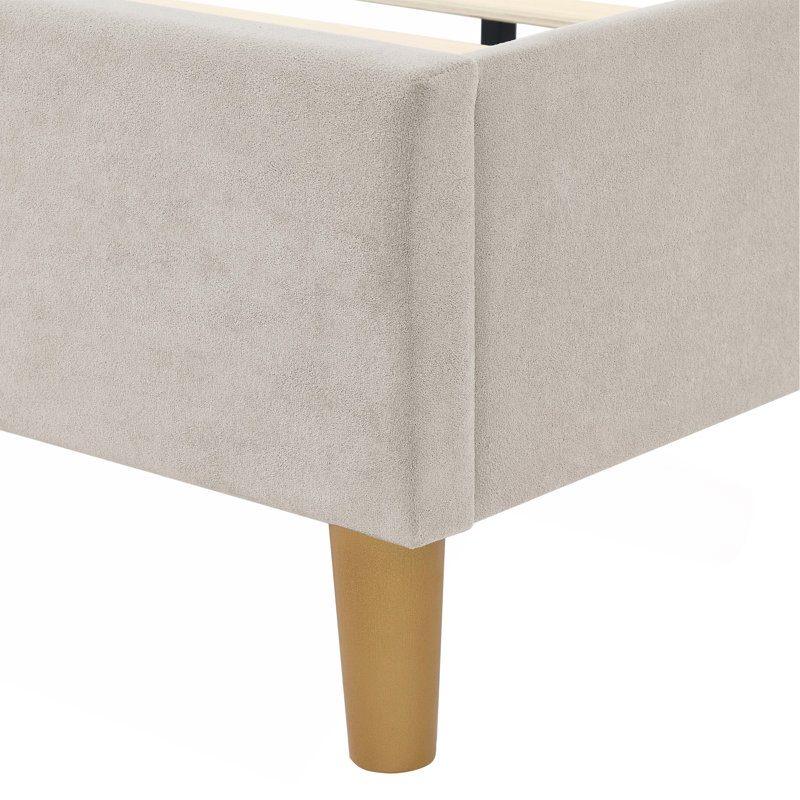 Structure de lit Luxelegance, Kaki