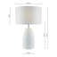 Castonguay Plaster Table Lamp