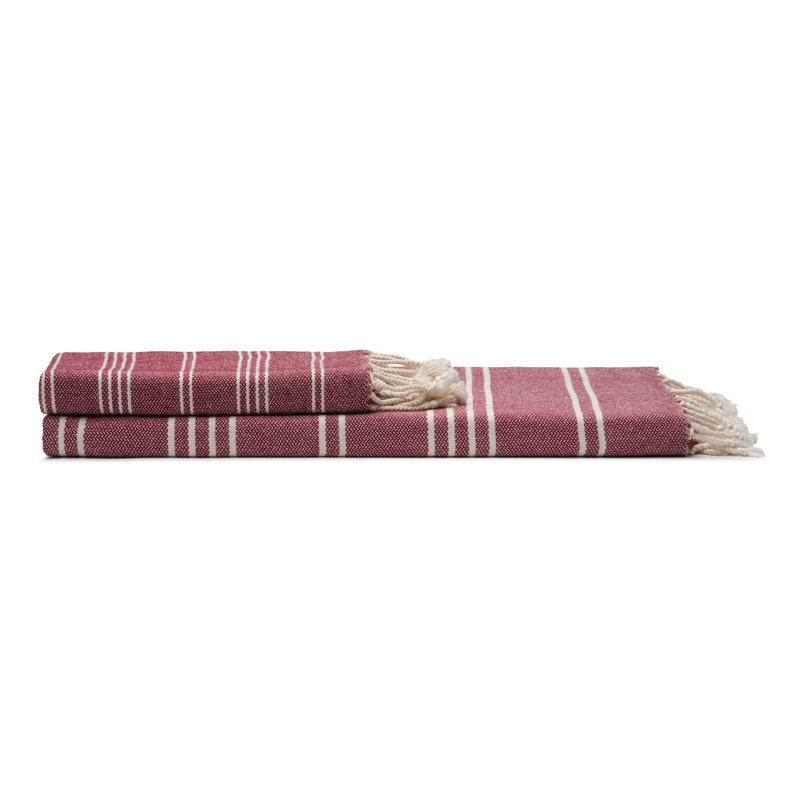 Ensemble de serviettes en coton Essential, Burgundy
