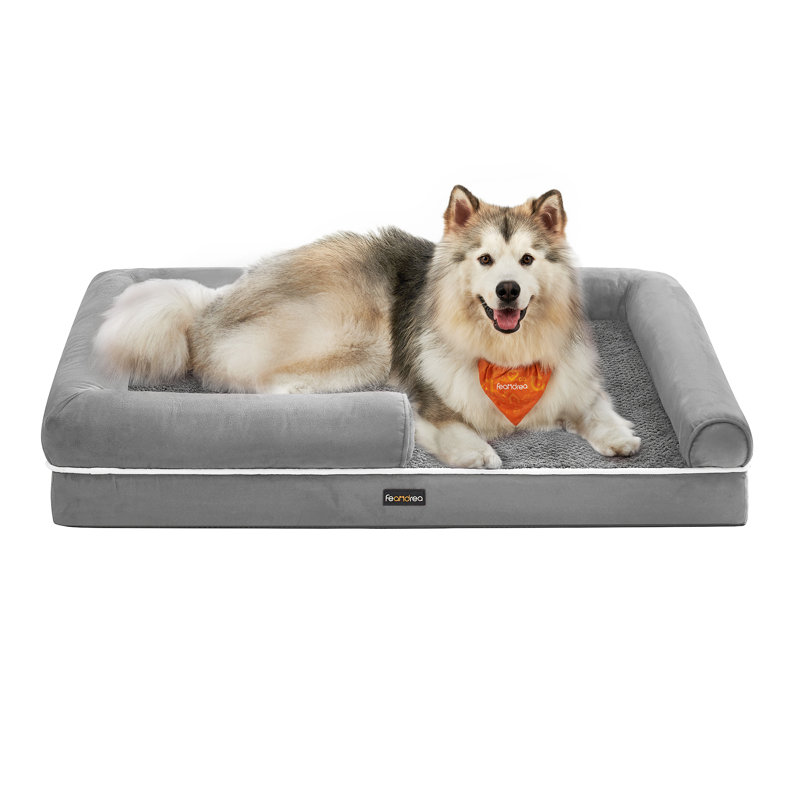 120x85x20cm Polyester Pet Bed, Light Grey