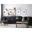 Ellicott Faux Leather Chesterfield Chair