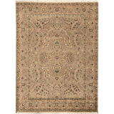 Wool Oriental Area Rug in Brown