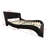 Upholstered Platform Bed Frame With Led Lighting, Bluetooth Connection To Play Music Control, Backrest Vibration Massage-1673105683