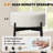 Swivel Upholstered Counter Stool with Metal Frame-1448447079