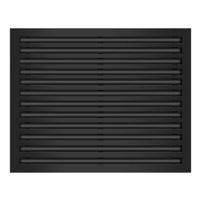 Buildmart - 30 x 24 couvercle de ventilation AC moderne noir - diffuseur à fente linéaire standard - grille de registre