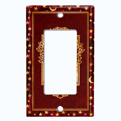 Patterned 1 - Gang Single Outlet Standard Wall Plate
