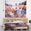 Paysage, fée d'automne, aube, tapisserie panoramique-28507689