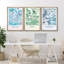 "Rainbow Explosion, Motivation, typographie abstraite, formes, illustrations, art moderne, bohème, décor chic" - 3 pièces-100780763-100780765