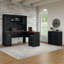 Ensemble de bureau 4 pièces avec rehausse Huckins-2006747881