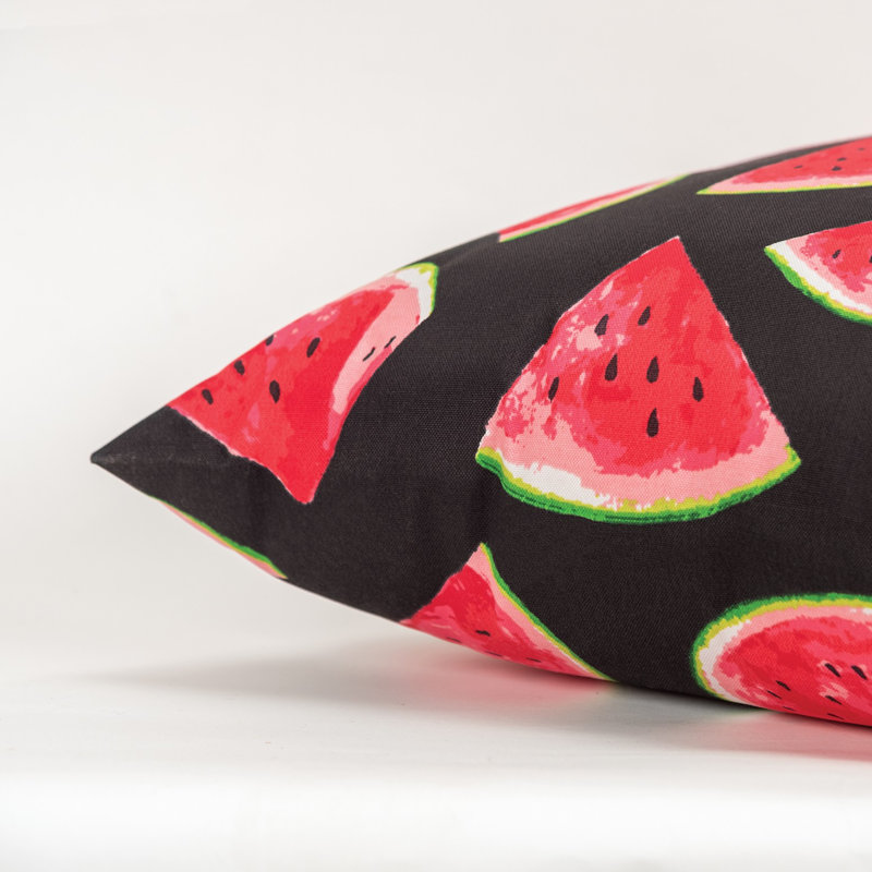 Coussin Watermelon, Rouge / Noir