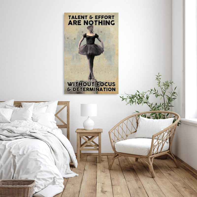 Lockmer Ballet Talent And Effort Are Rien 1, H 36 po x l 24 po x P 1,25 po