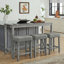 Ensemble 4 pièces de table de bar et chaises-2017133606-2017133607