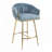 Velvet Upholstered Counter Height Bar Stools-1142915067
