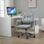 Chaise de bureau à domicile, chaise de bureau d'ordinateur touffetée à hauteur réglable avec roulettes pivotantes, fonction d'inclinaison et accoudoirs rembourrés