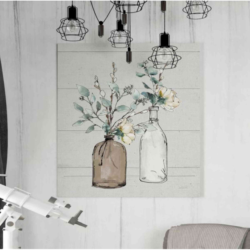 «Modern Farmhouse II Shiplap» par Anne Tavoletti, art mural sur toile, H 30 po x l 26 po x P 1,5 po
