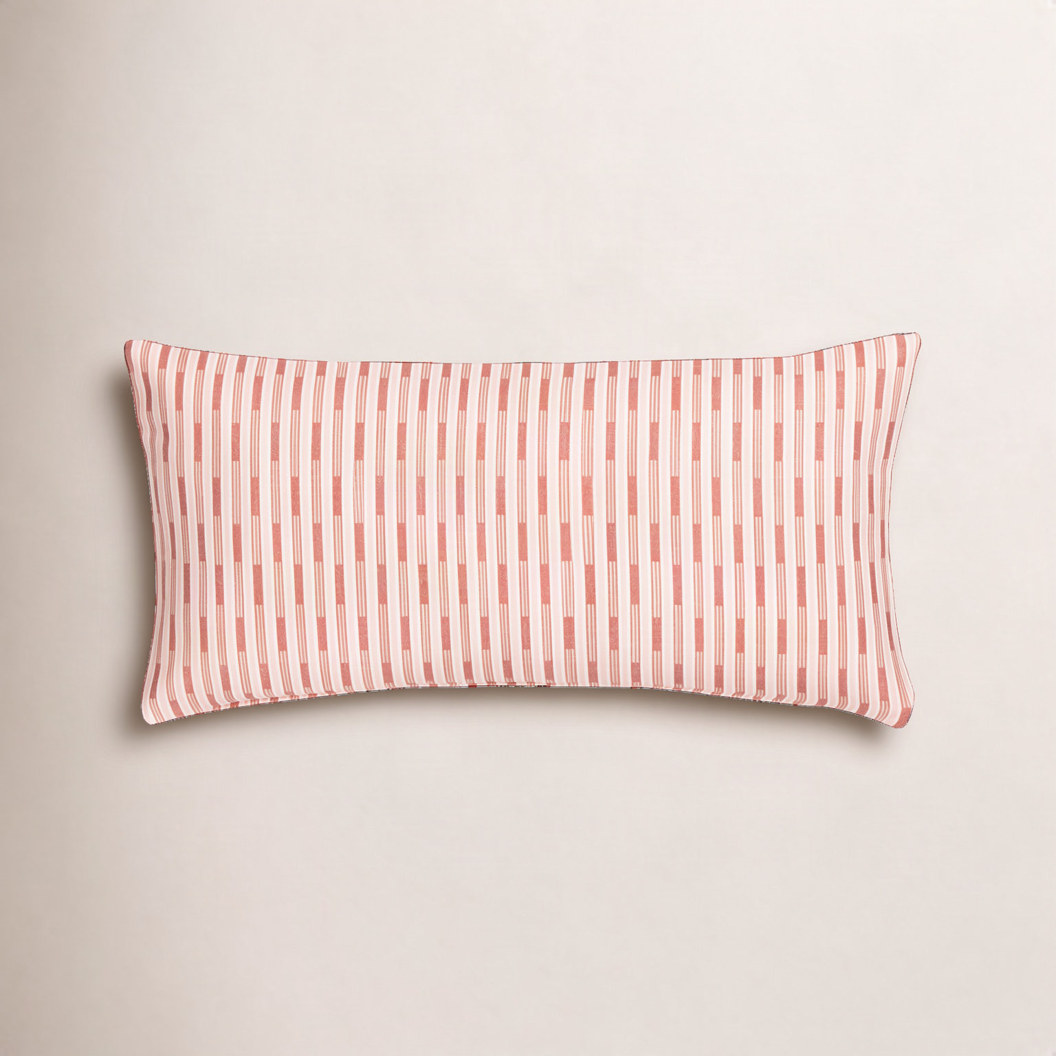 Bennett Lumbar Throw Pillow, Polyester, Red, Rectangle 12"H x 21"W