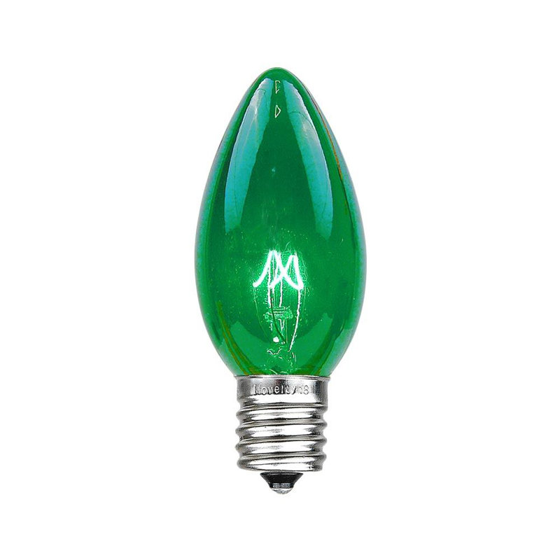 Ampoule à intensité réglable 7 watts, c9 à incandescence, e17/base intermédiaire