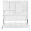 Lit escamotable mural avec armoire supérieure, tablettes, conception pliable peu encombrante avec lumière USB, idéale pour les petits appartements et les studios-1095737143