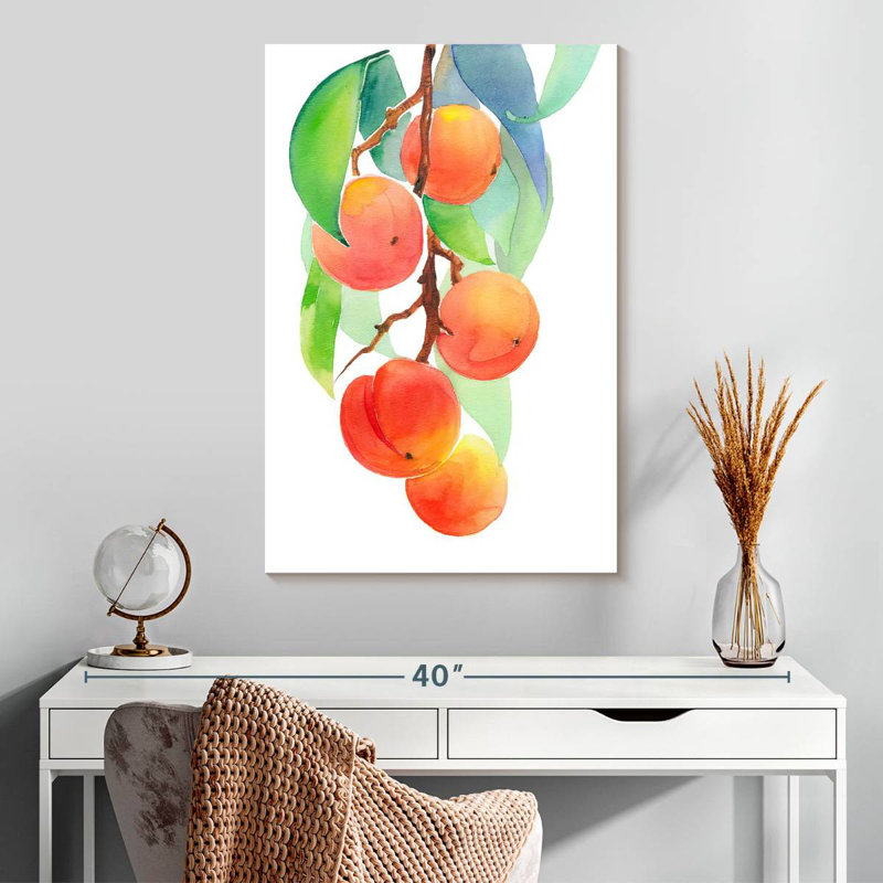 Yarlin Branch Of Peaches, 30" H x 20" W